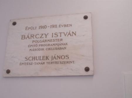 Bárczy István-emléktábla