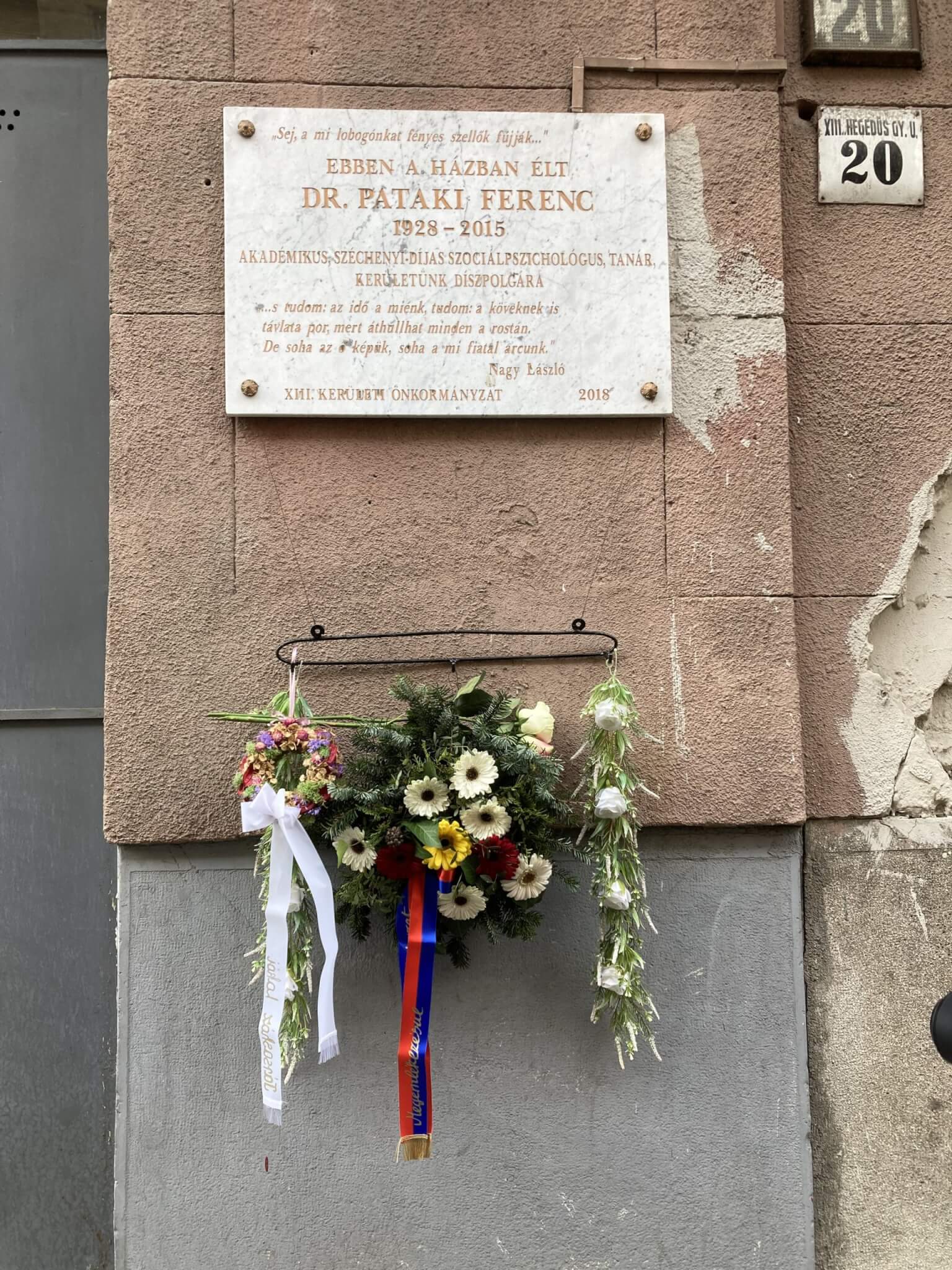 Dr. Pataki Ferenc emléktábla