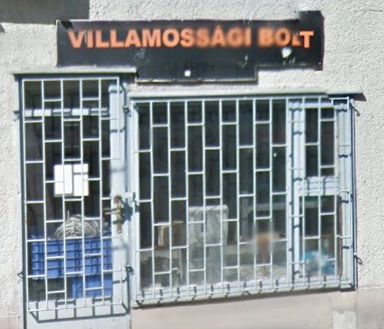 Villamossági bolt