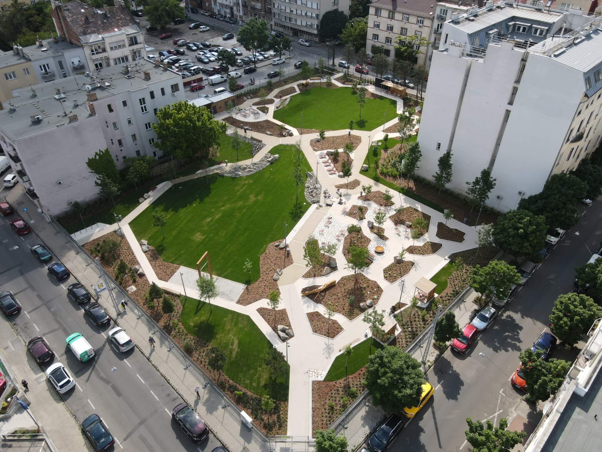 Thurzó park légifotó