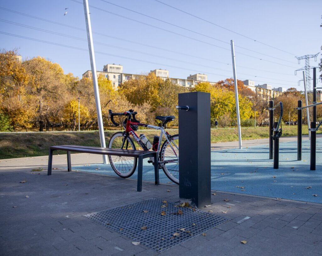 Rákos-patak partján ivókút